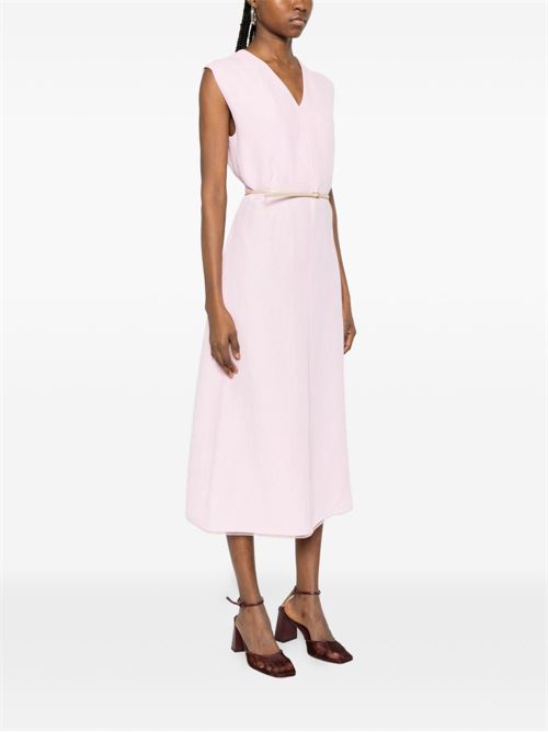 Abito donna rosa con scollo a V Fabiana Filippi | ABD276F620M1482202